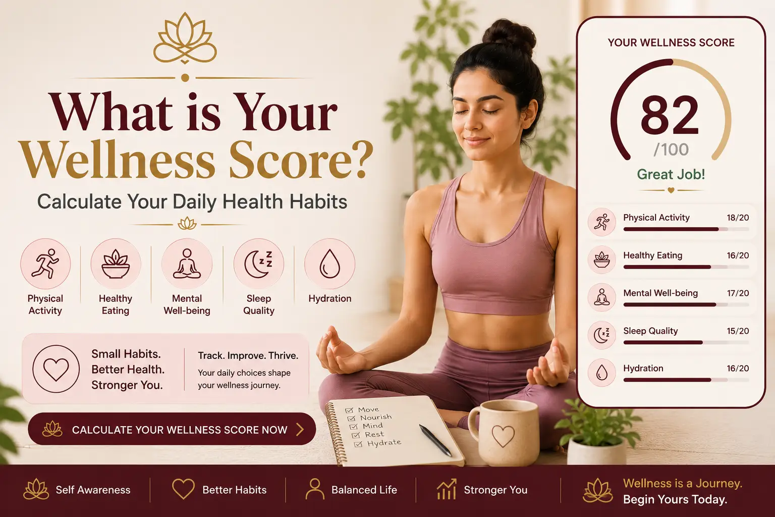 What is Your Wellness Score? Calculate Your Daily Health Habits