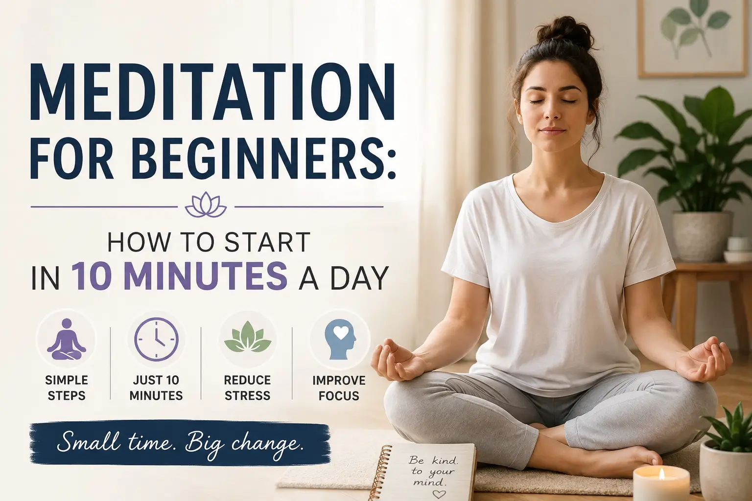 Meditation for Beginners: How to Start in 10 Minutes a Day